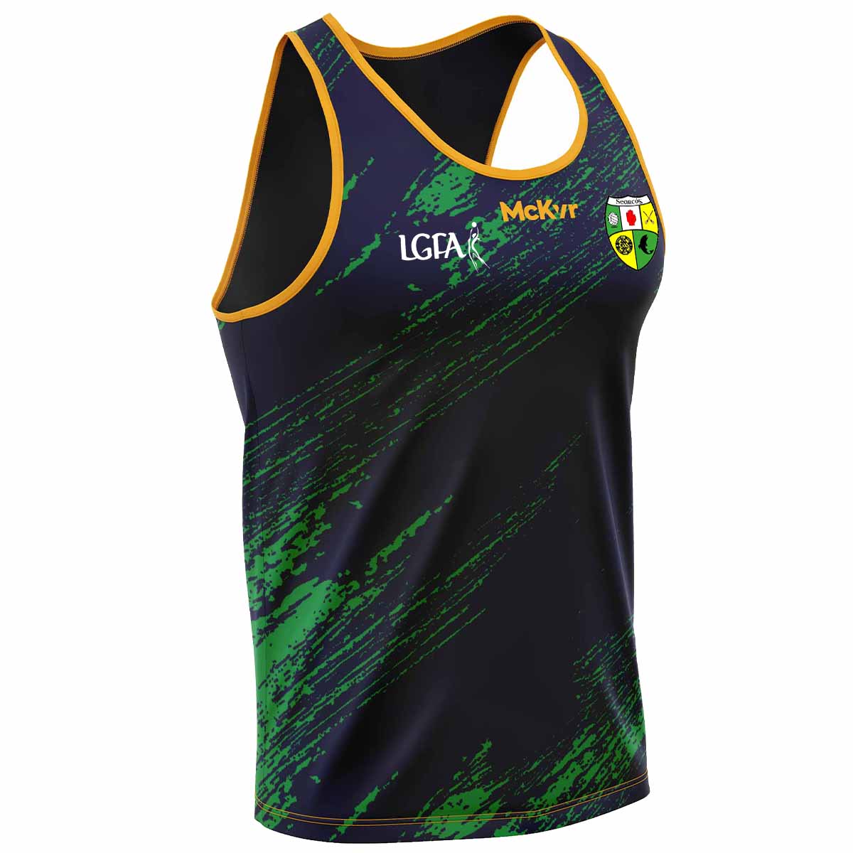 Mc Keever Shercock GFC LGFA Training Vest - Youth - Navy/Green/Amber ...