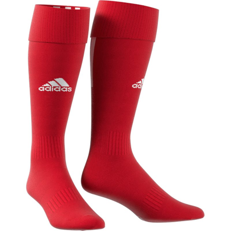adidas Santos 18 3 Stripe Football Socks - Youth - Power Red/White ...